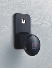 hormann black synthetic door handle